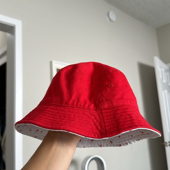 Reversible Cherry Bucket Hat - Picture 2 of 3